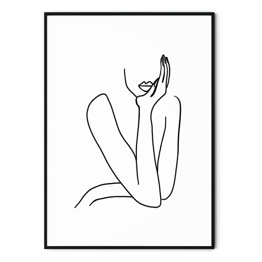 Plakat skandynawski One Line no. 4 myscandi