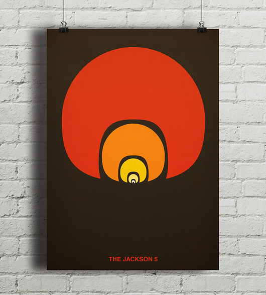 Plakat Funky - The Jackson 5  minimalmill