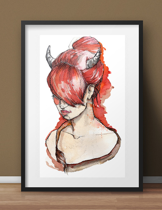 Plakat- ilustracja BYK  30x40cm Illunova
