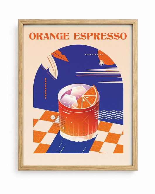 plakaty Plakat Orange espresso