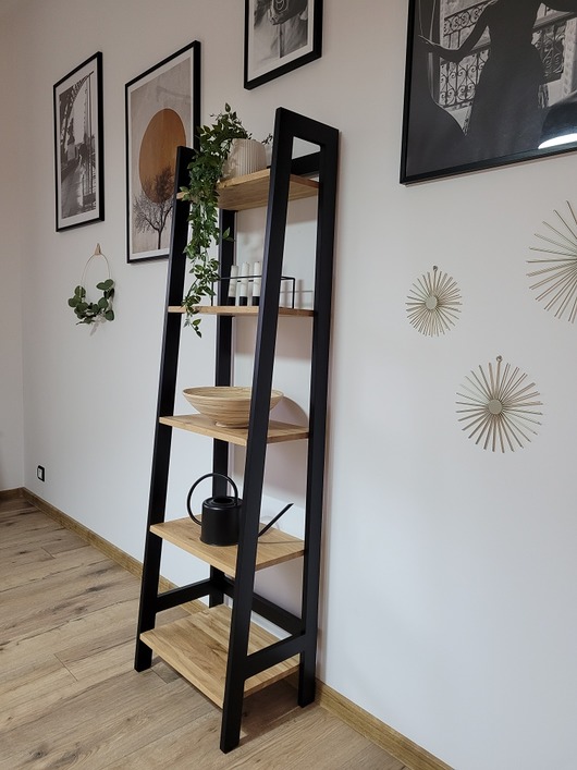 regały REGAŁ DĘBOWY OSLO drabinka dębowa DRABINKA