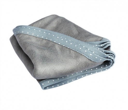 Duży bambusowy otulacz 110x110 supeRRO gray Lullalove