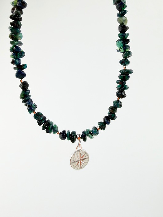 srebrne naszyjniki Naszyjnik z opalem etiopskim Traveller