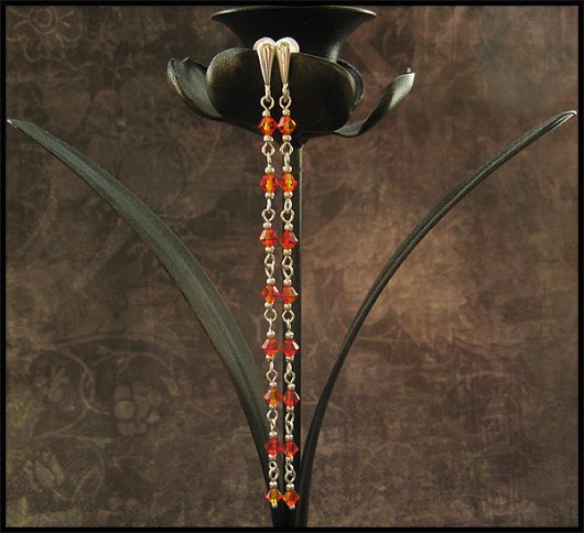 LUXURY- Łańcuszek Kryształów- Fire Opal II Little Dreamer