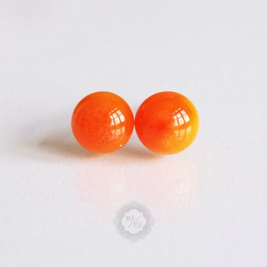 mini pomarańczowo-żółte MAKU-pracownia szkła