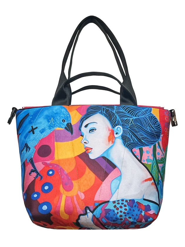 torby na ramię Art MIMA bag SHORT & Marcina Painty print