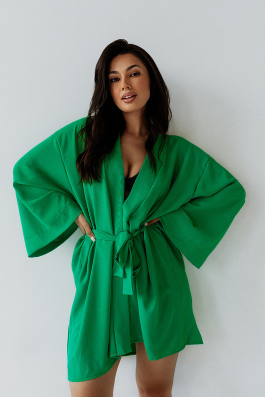 bluzki kimonowe damskie Kimono FUERTA  GREEN