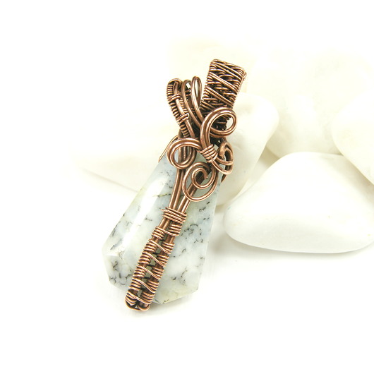 Wisiorek z opalem Blue Pearl Art