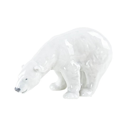 figurki i rzeźby Figurka porcelanowa niedźwiedź polarny, lata 70, Royal Copenhagen