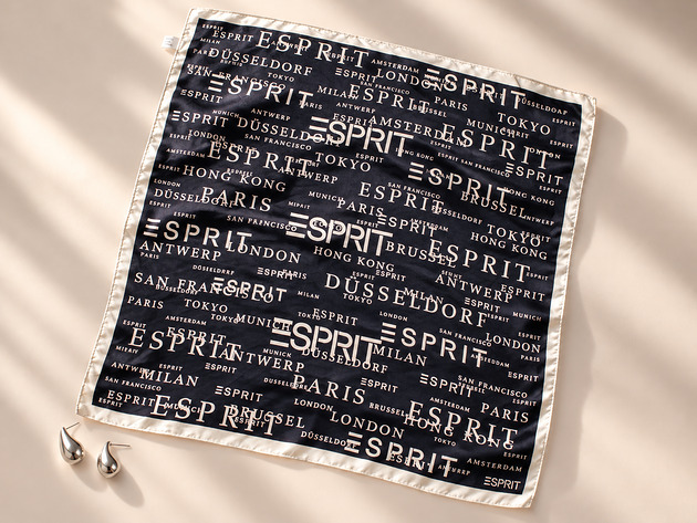 apaszki Jedwabna apaszka vintage ESPRIT 
