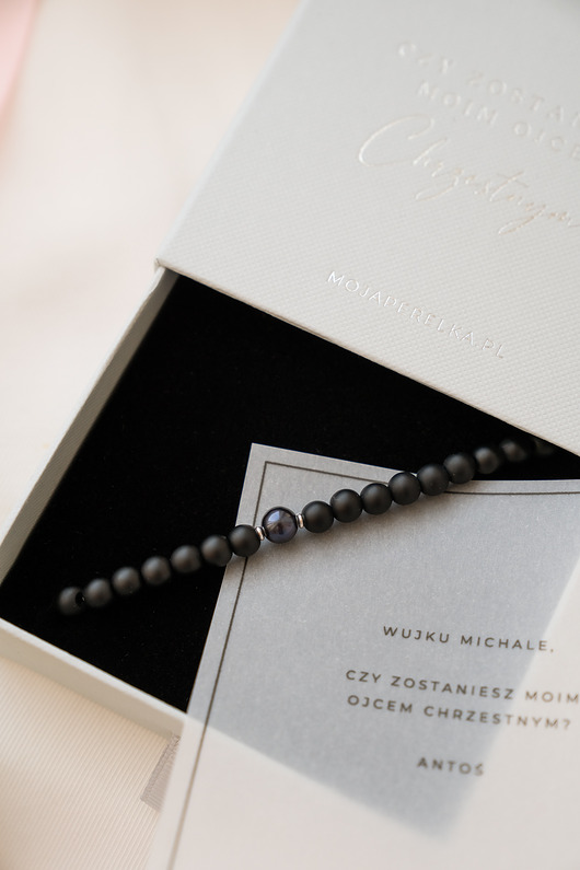 kartki, zaproszenia na chrzest Box dla Chrzestnych