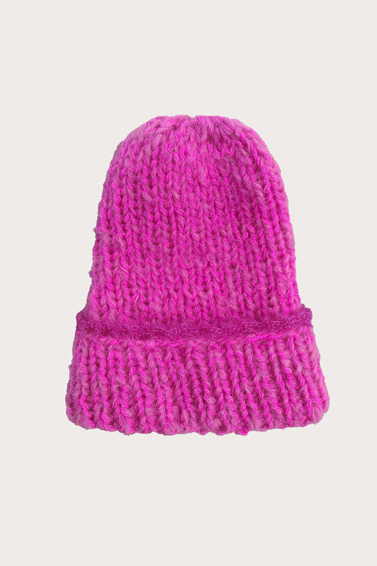 czapki damskie Czapka z jedwabiem oraz wełną alpaki i merynosa Pink Romantic