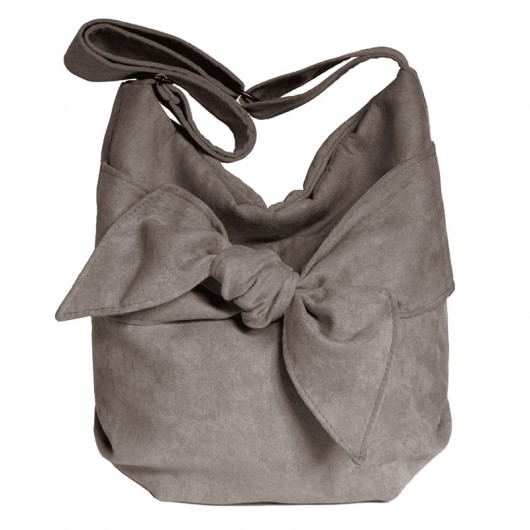 bow medium bag  /  gray MOONAXA