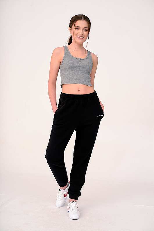 spodnie dresowe damskie Pants Black