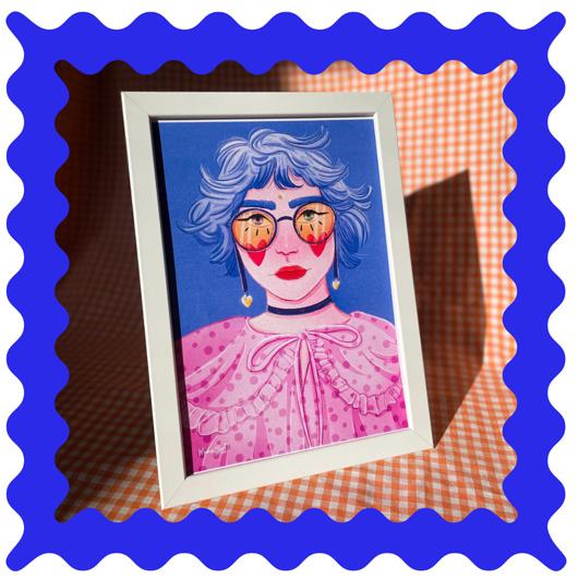 grafiki i ilustracje Pink // wydruk ilustracji