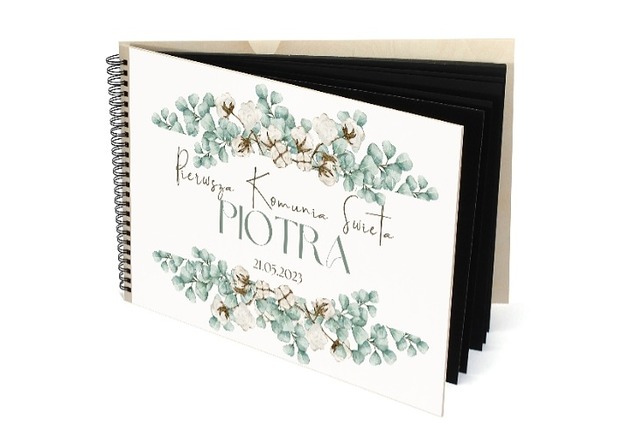 komunia - pozostałe PERSONALIZOWANY ALBUM  I Komunia Święta pamiątka komunijna