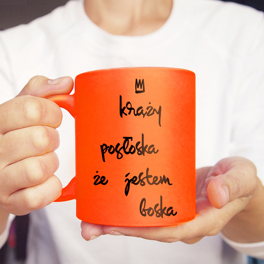 Boska Kubek Pomarańczowy Fluo ONE MUG A DAY