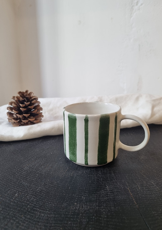 kubki Kubek ceramiczny PASKI