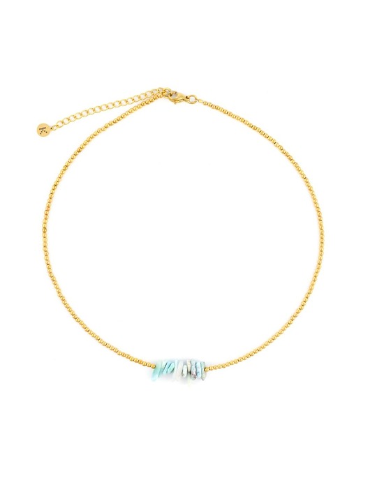 chokery Naszyjnik z Agatem Larimar Mexico