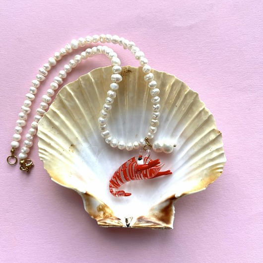 naszyjniki - inne Naszyjnik Perły&Morze