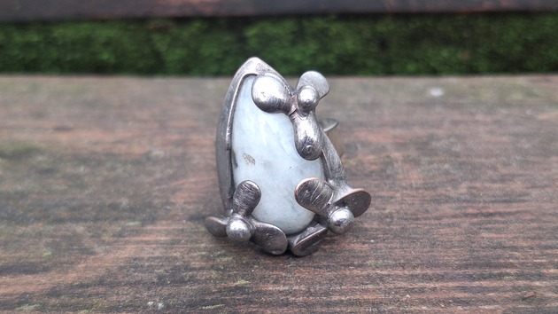 pierścionki - różne Księżycowe kwiaty - pierścionek regulowany