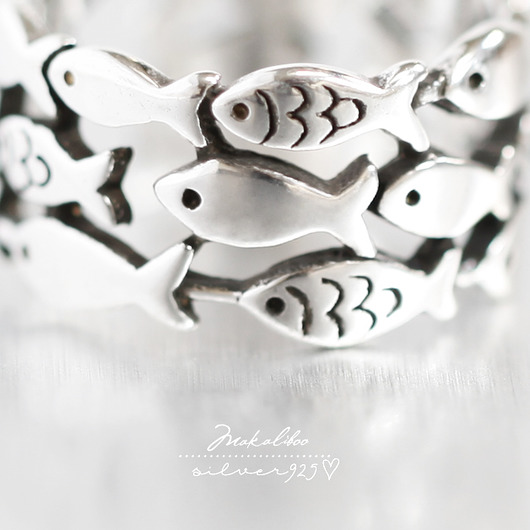 pierścionki srebrne Pierścionek RYBKI