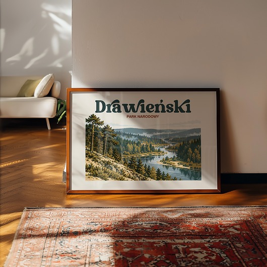 plakaty Plakat Drawieński Park Narodowy - Druk Pigmentowy