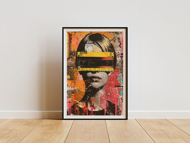plakaty Plakat - Glitch lady v1