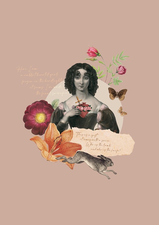 plakaty Plakat Kolaż Rabbit Heart