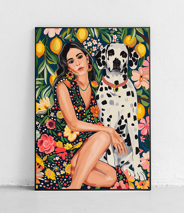 plakaty Plakat Ona i dalmatyńczyk w raju