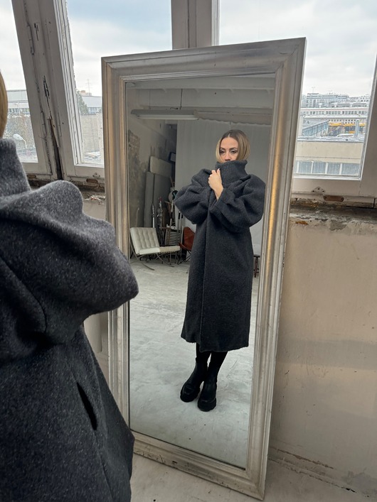 płaszcze damskie STK Coat GRAY