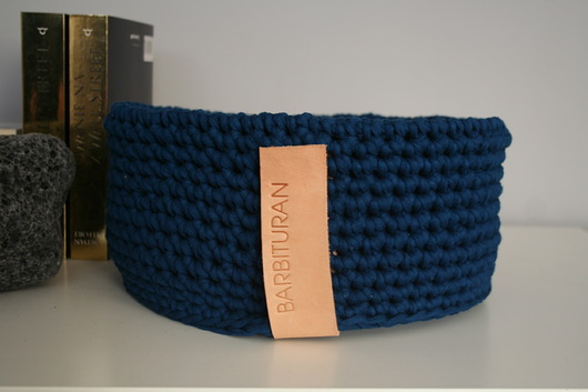 Barbituranowy koszyk pleciony - blue Barbituran