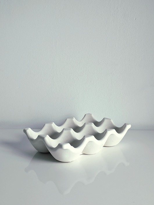 ozdoby wielkanocne Podstawka na jajka z gipsu