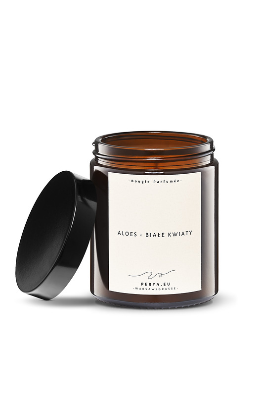 świece zapachowe Świeca zapachowa - Aloes, Białe kwiaty