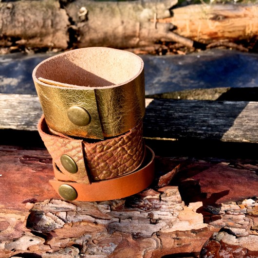 Zestaw Komplet Skórzanych Bransoletek Oak CADOaccessories