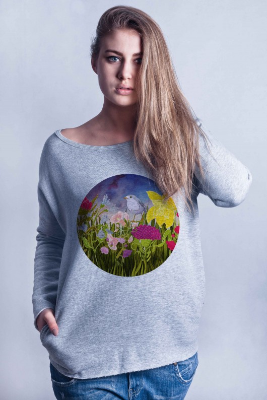 Bluza damska 'ogrody' dziendobry
