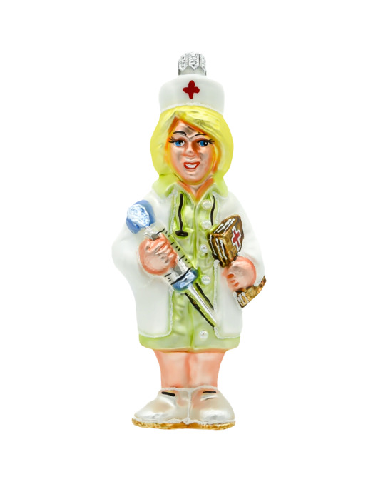 ozdoby choinkowe Bombka choinkowa: Pielęgniarka w blond włosach