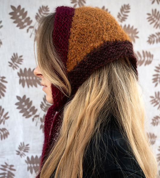 czapki damskie Babuszka ruda