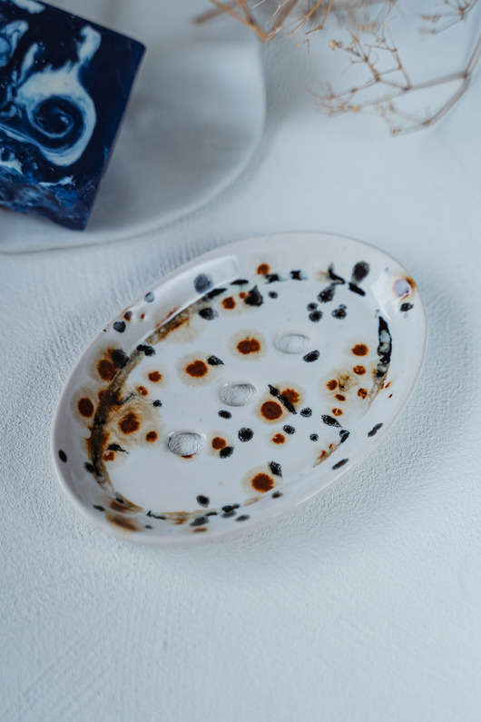 mydelniczki Mydelniczka ceramiczna KROWA