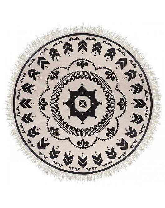 Dywan Okrągły z Frędzlami Boho MIA home