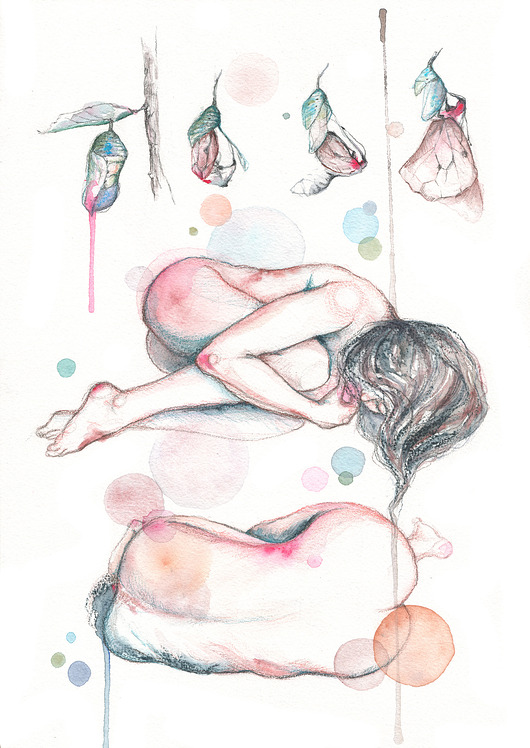 grafiki i ilustracje Metamorfoza, wydruk 21x30 cm