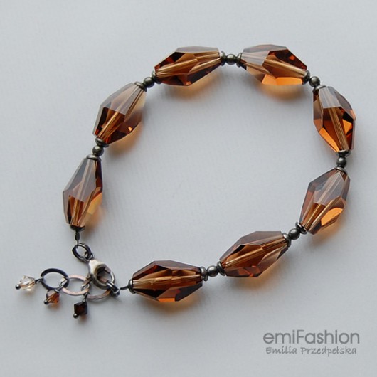 Polygon Smoked Topaz - bransoletka MAREMI Jewelry