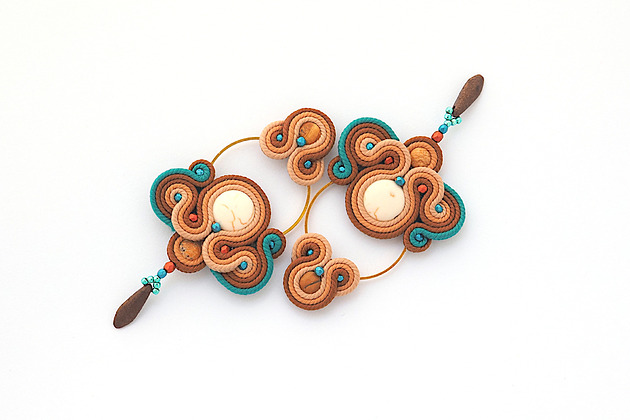 kolczyki soutache Jesienne boho