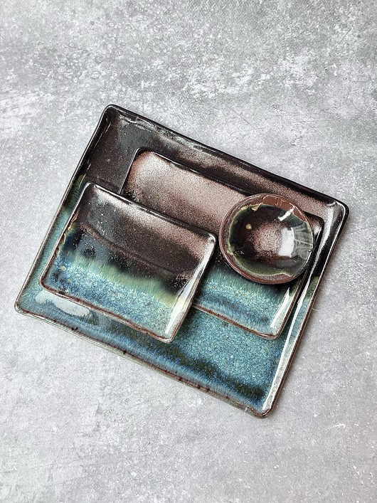 patery i talerze Talerz do sushi *Glow* 27 cm