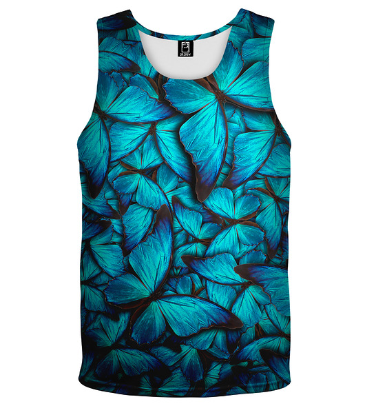 t-shirty męskie DR.CROW Bokserka Męska Motyle Blue