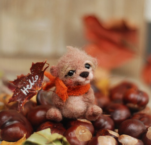 Jesienny Miś BoboLobo Handicraft