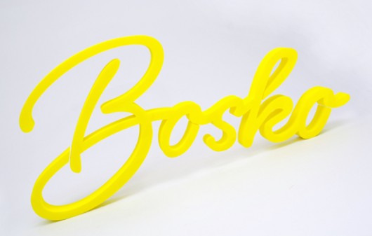 BOSKO - napis 3D, rozmiar 100x50cm Ledon