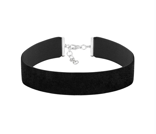 Choker wide - black velvet Lavoga