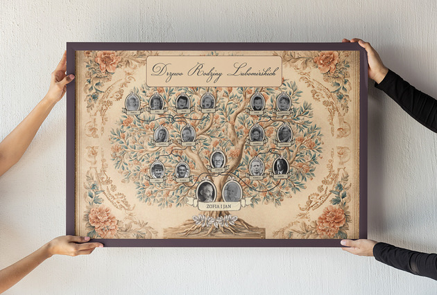 plakaty Plakat Drzewo Genealogiczne 30x40