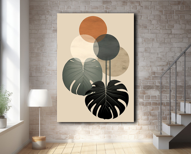 plakaty Tropikalne liście - Plakat - Loft, Minimalizm #62